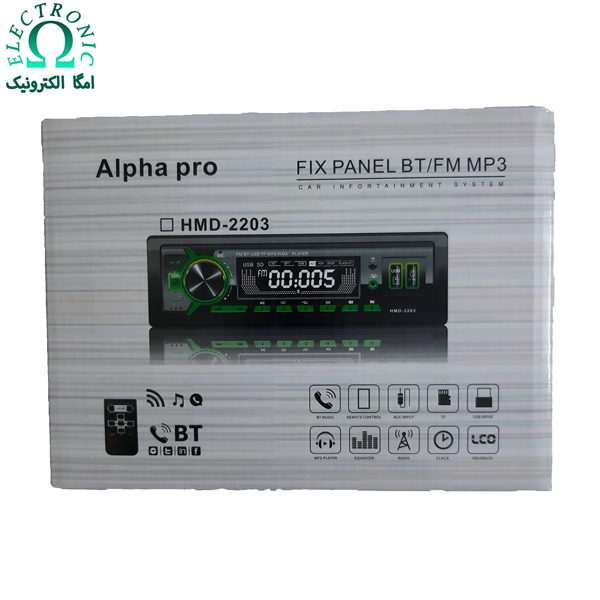 پخش صوتی خودرو برند آلفاپرو مدل 2203 Alpha Pro
